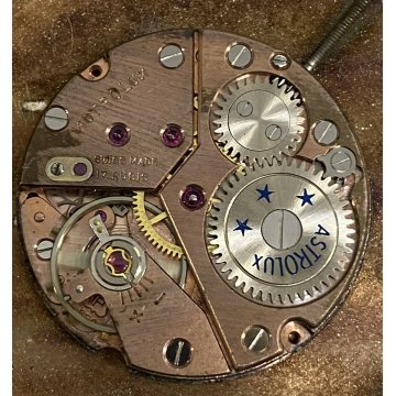 OROLOGIO ASTROLUX DA TASCA 17 RUBINI PLACCATO ORO 423226 CAL 320 VINTAGE OLD
