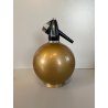 SELTZ SIFONE SODA Sparklets Syphon GLOBEMASTER ORO GOLD MADE IN ENGLAND '50/'60