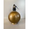 SELTZ SIFONE SODA Sparklets Syphon GLOBEMASTER ORO GOLD MADE IN ENGLAND '50/'60
