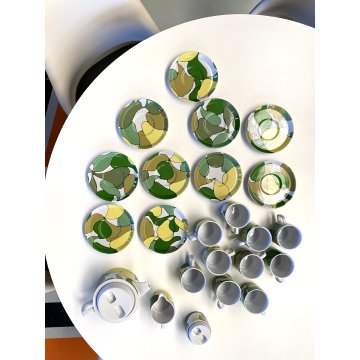 VINTAGE SET THE CERAMICA 10 pers. COMPACT LINE DESIGN Franco Pozzi GALLARATE '70
