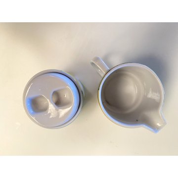 VINTAGE SET THE CERAMICA 10 pers. COMPACT LINE DESIGN Franco Pozzi GALLARATE '70