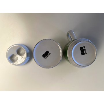 VINTAGE SET THE CERAMICA 10 pers. COMPACT LINE DESIGN Franco Pozzi GALLARATE '70