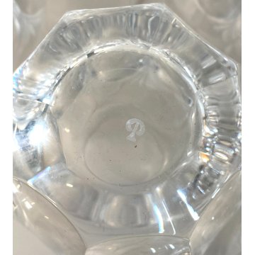 SET 12 BICCHIERI LONG DRINK CRISTALLO MOLATO Peill & Putzler "Diana" ANNI '70
