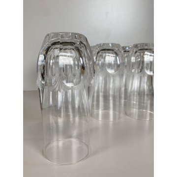 SET 12 BICCHIERI LONG DRINK CRISTALLO MOLATO Peill & Putzler "Diana" ANNI '70