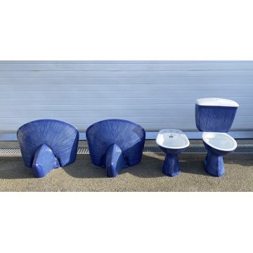 SET SANITARI BAGNO ANTONIA CAMPI RICHARD GINORI GARDENA CERAMICA SMALTATA LAVENO