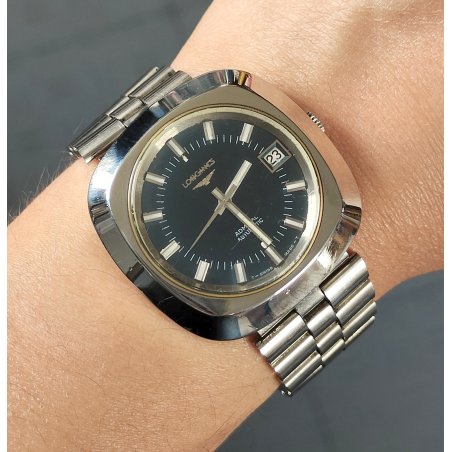 LONGINES Admiral Automatic 2315 OROLOGIO POLSO BLU cal. 6651 Vintage Wrist Watch