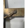 ANTICO GRANDE GESU' CRISTO BRONZO CROCIFISSO CROCE INRI RELIGIOSO SCULTURA
