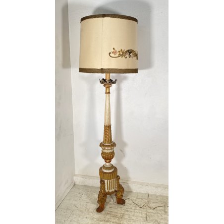 ANTICA LAMPADA PAVIMENTO PIANTANA FINE 1600 LUME CANDELABRO EPOCA CAPPELLOTTO