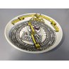 PIATTO DECORATIVO ROTONDO CERAMICA SCI Laveno DECORO Creart MILANO Astrolabio 50