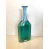 VASO BOTTIGLIA VETRO BLU VERDE KOSTA BODA BERTIL VALLIEN VINTAGE BOTTLE VASE