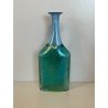 VASO BOTTIGLIA VETRO BLU VERDE KOSTA BODA BERTIL VALLIEN VINTAGE BOTTLE VASE