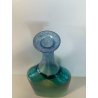 VASO BOTTIGLIA VETRO BLU VERDE KOSTA BODA BERTIL VALLIEN VINTAGE BOTTLE VASE