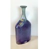 VASO BOTTIGLIA VETRO BLU VIOLA KOSTA BODA BERTIL VALLIEN VINTAGE BOTTLE VASE