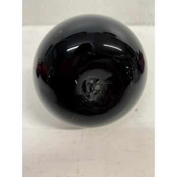 PIATTO CENTROTAVOLA FRUTTA VETRO Murano Gabbiani NERO ROSA VIOLA BIANCO ORO '60
