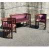 SALOTTO ORIGINALE JOSEF HOFFMANN COPPIA POLTRONE POZZETTO DIVANO PRIMI '900