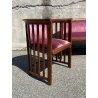 SALOTTO ORIGINALE JOSEF HOFFMANN COPPIA POLTRONE POZZETTO DIVANO PRIMI '900