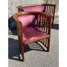 SALOTTO ORIGINALE JOSEF HOFFMANN COPPIA POLTRONE POZZETTO DIVANO PRIMI '900