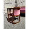 SALOTTO ORIGINALE JOSEF HOFFMANN COPPIA POLTRONE POZZETTO DIVANO PRIMI '900