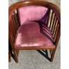 SALOTTO ORIGINALE JOSEF HOFFMANN COPPIA POLTRONE POZZETTO DIVANO PRIMI '900