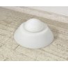 LAMPADARIO PLAFONIERA VETRO SATINATO BIANCO LAMPADA SOFFITTO LAMP GLASS ANNI 90