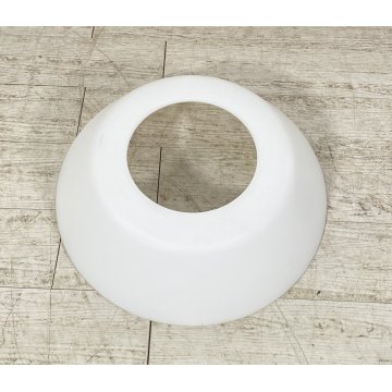 LAMPADARIO PLAFONIERA VETRO SATINATO BIANCO LAMPADA SOFFITTO LAMP GLASS ANNI 90