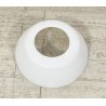 LAMPADARIO PLAFONIERA VETRO SATINATO BIANCO LAMPADA SOFFITTO LAMP GLASS ANNI 90