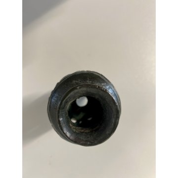 ANTICO PICCOLO VASO CINESE BRONZO INCENSIERE DECORO ANIMALE FLOREALE TRAFORATO