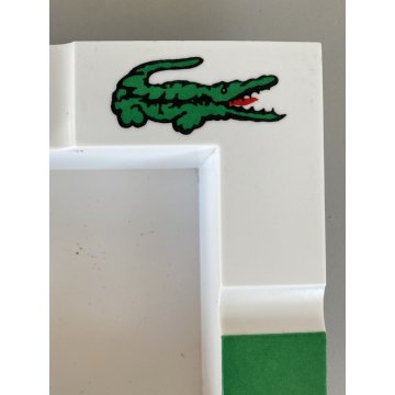 POSACENERE PUBBLICITARIO LACOSTE 14 x 14 CM MELAMMINA ADVERTISING ASHTRAY  '80