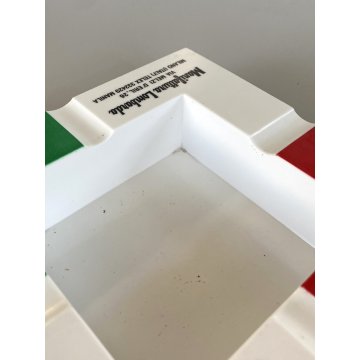 POSACENERE PUBBLICITARIO LACOSTE 14 x 14 CM MELAMMINA ADVERTISING ASHTRAY  '80
