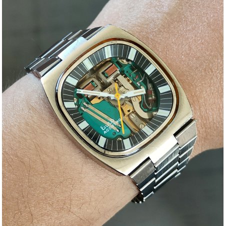 RARO OROLOGIO Bulova Accutron Spaceview ANNI 70 Vintage Wrist Watch DIAPASON N3