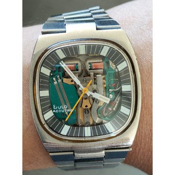 RARO OROLOGIO Bulova Accutron Spaceview ANNI 70 Vintage Wrist Watch DIAPASON N3