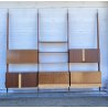 LIBRERIA TERRA CIELO CANTÙ DESIGN ANNI 50 LEGNO OTTONE LIBRARY VINTAGE SCAFFALE