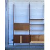 LIBRERIA TERRA CIELO CANTÙ DESIGN ANNI 50 LEGNO OTTONE LIBRARY VINTAGE SCAFFALE