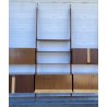 LIBRERIA TERRA CIELO CANTÙ DESIGN ANNI 50 LEGNO OTTONE LIBRARY VINTAGE SCAFFALE