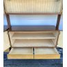 LIBRERIA TERRA CIELO CANTÙ DESIGN ANNI 50 LEGNO OTTONE LIBRARY VINTAGE SCAFFALE