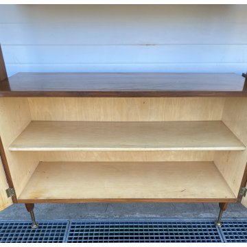 LIBRERIA TERRA CIELO CANTÙ DESIGN ANNI 50 LEGNO OTTONE LIBRARY VINTAGE SCAFFALE