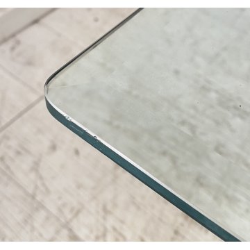TAVOLINO DA SALOTTO ANNI 50 VETRO BRONZO OTTONE TABLE SCULTURE ELEFANTE TAVOLO