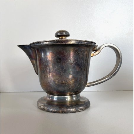 Coffee Pot DESIGN Gio Ponti F.lli Calderoni  ALPACCA ARGENTATO ART DECO' 1920