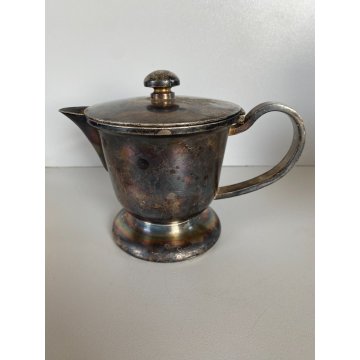 Coffee Pot DESIGN Gio Ponti F.lli Calderoni  ALPACCA ARGENTATO ART DECO' 1920