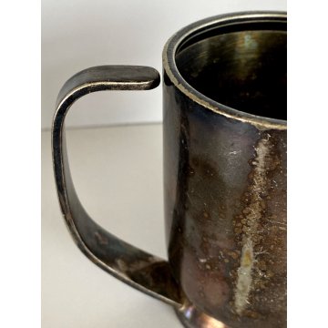 BRICCO da 2 METALLO ARGENTATO DESIGN Gio Ponti PER F.lli Broggi Milano '30/'40