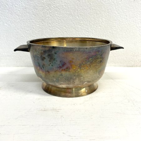 COPPA BOWL 140cl DESIGN Gio Ponti Krupp Berndorf ALPACCA ARGENTATO ART DECO '30