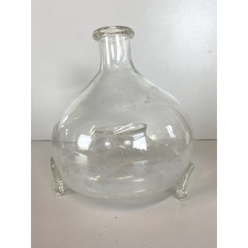 ANTICA MOSCAROLA VASO VETRO SOFFIATO TRASPARENTE  ACCHIAPPAMOSCHE MODERNARIATO