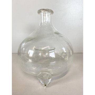 ANTICA MOSCAROLA VASO VETRO SOFFIATO TRASPARENTE  ACCHIAPPAMOSCHE MODERNARIATO