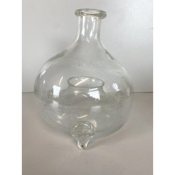 ANTICA MOSCAROLA VASO VETRO SOFFIATO TRASPARENTE  ACCHIAPPAMOSCHE MODERNARIATO