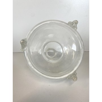 ANTICA MOSCAROLA VASO VETRO SOFFIATO TRASPARENTE  ACCHIAPPAMOSCHE MODERNARIATO
