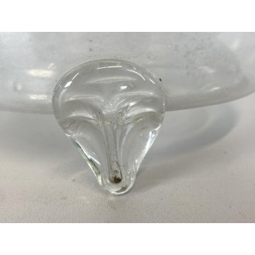 ANTICA MOSCAROLA VASO VETRO SOFFIATO TRASPARENTE  ACCHIAPPAMOSCHE MODERNARIATO