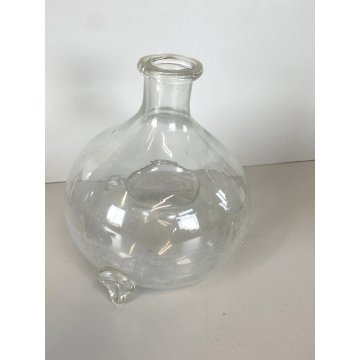 ANTICA MOSCAROLA VASO VETRO SOFFIATO TRASPARENTE  ACCHIAPPAMOSCHE MODERNARIATO