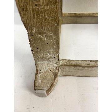 ANTICO LEGGIO D'ALTARE TAVOLO REGGILIBRO LEGNO CHIESA ORNATO GESSATO DORATO '700