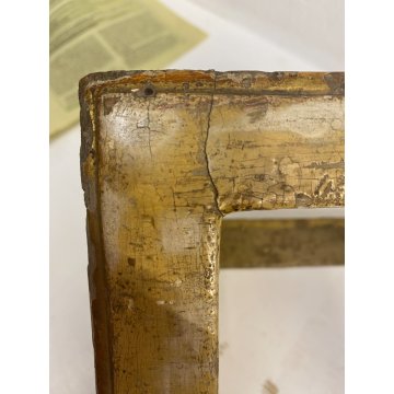 ANTICO LEGGIO D'ALTARE TAVOLO REGGILIBRO LEGNO CHIESA ORNATO GESSATO DORATO '700