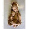 SCULTURA BASSORILIEVO CERAMICA Zaccagnini MADONNA GESU' BAMBINO 54x31x12 cm/h